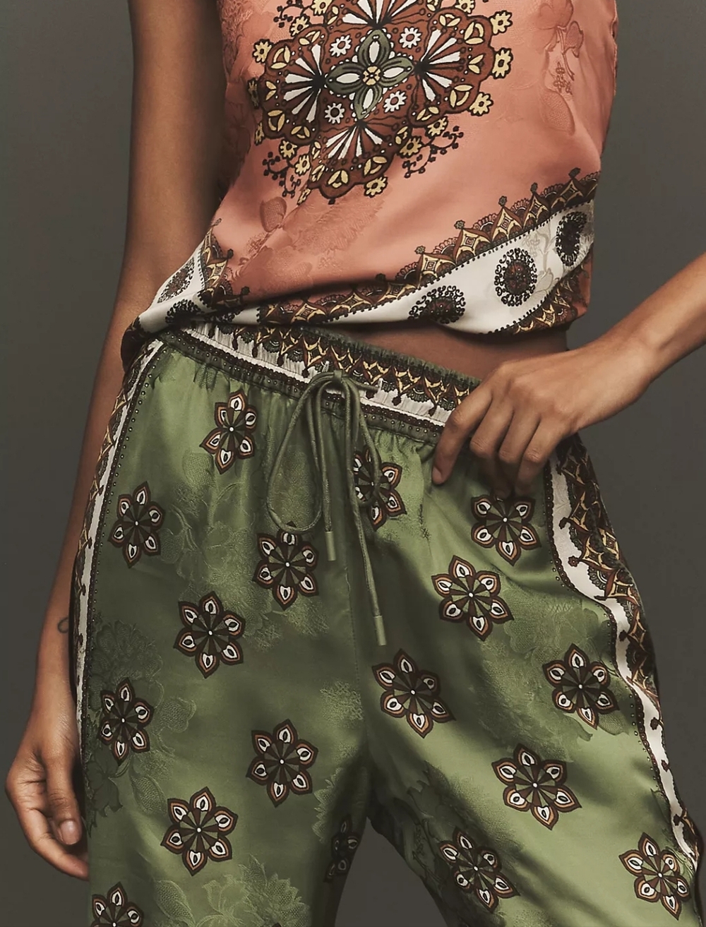 ALEMAIS Contina Wide-Leg Jacquard Pants - Picture 3 of 11
